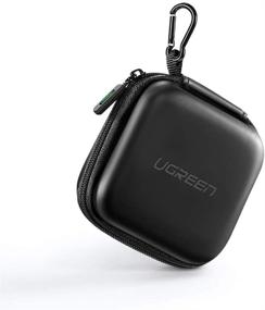 img 4 attached to Футляр UGREEN для наушников Earbud для беспроводных наушников Beats Bose Airpods Bluetooth-гарнитуры - портативная сумка с карабином для миниатюрных наушников, стенного зарядного устройства, USB-адаптера и кабеля.