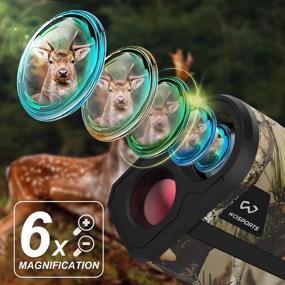 img 2 attached to 🎯 WOSPORTS 1200 Yards Hunting Rangefinder,Archery Rangefinder - Laser Range Finder with Speed, Scan, and Normal Measurements for Hunting and Golf