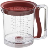 effortless fat separation: swing-a-way 4-cup easy release gravy separator in red logo