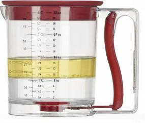 img 2 attached to Effortless Fat Separation: Swing-A-Way 4-Cup Easy Release Gravy Separator in Red