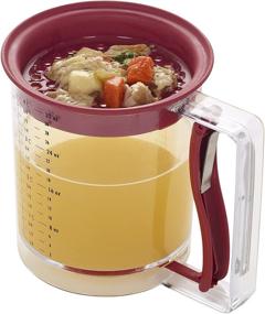 img 3 attached to Effortless Fat Separation: Swing-A-Way 4-Cup Easy Release Gravy Separator in Red