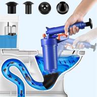 🚽 high-pressure drain opener pump - toilet plunger, air drain blaster, clog remover tool for bath toilets, shower, bathroom, sink, bathtub, kitchen pipe logo