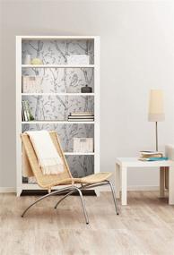 img 1 attached to 🌿 Add Elegance to Your Walls with NuWallpaper Wall Pops NU1412 Gray Woods Peel and Stick Wallpaper