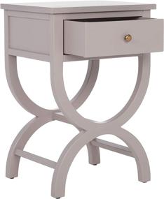 img 1 attached to 🪑 Grey Quartz Accent Table from Safavieh American Homes Collection - Maxine