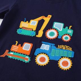 img 2 attached to 🐸 Fun and Durable Frogwill Toddler Excavator Cartoon Construction Boys' Clothing - Perfect for Playtime Adventures!