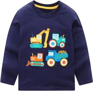 🐸 fun and durable frogwill toddler excavator cartoon construction boys' clothing - perfect for playtime adventures! logo