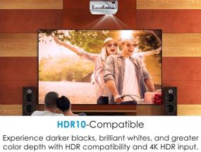 img 1 attached to 🎥 Проектор для домашнего кинотеатра Optoma HD39HDR с высокой яркостью и поддержкой HDR - частота обновления 120 Гц, 4000 люмен, время отклика 8.4 мс, простая установка, зум 1.3X, вход 4K, тихая работа 26dB.