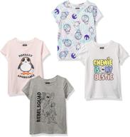 👚 disney short sleeve t-shirts for girls - spotted zebra clothing, tops, tees & blouses logo