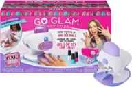 cool maker go glam nail stamper deluxe salon with manicure and pedicure dryer, 3 bonus patterns, 2 bonus nail polishes - amazon exclusive logo