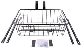 img 2 attached to Wald 1372 Gloss Black Front Bike Basket in Medium Size