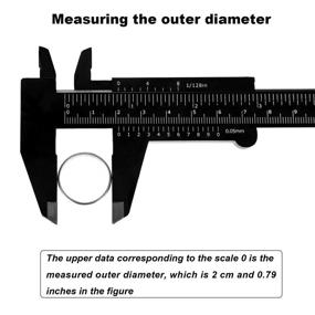 img 2 attached to 📏 Accurate Honoson Plastic Caliper Vernier Measuring Tool for Precise Measurements