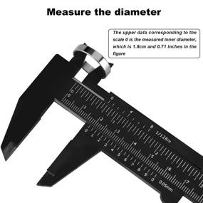 img 1 attached to 📏 Accurate Honoson Plastic Caliper Vernier Measuring Tool for Precise Measurements