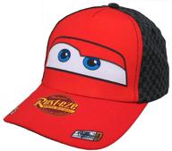 get your little racer ready with a disney cars lightning mcqueen cotton baseball cap logo