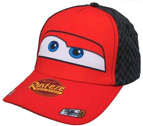 img 3 attached to Get Your Little Racer Ready with a Disney Cars Lightning McQueen Cotton Baseball Cap