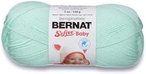 img 1 attached to 🧶 Bernat Softee Baby Yarn - 5 oz, Light Gauge 3, in Mint color