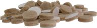 🛋️ shepherd hardware 9021 3/8-inch furniture pads, 75-count, beige - self-adhesive felt pads logo