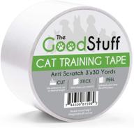 🐱 cat scratch tape furniture protectors: shield your couch, doors, and furniture from scratches - deterrent cat training tape ideal for leather and fabric couches logo