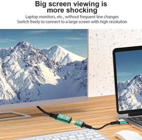 img 1 attached to 🔌 CABLEDECONN 8K HDMI Cable - Male to Female Ultra HD 8K 4K Copper Cord - High Speed 48Gbps - 1M Length - Compatible with PS5 Xbox Laptops HDTVs Projectors - Supports 8K@60Hz 4K@120Hz
