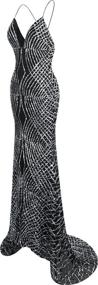 img 1 attached to 👗 Angel Fashions Spaghetti Sequin Mermaid Dress for Women - Enhance Your Wardrobe with Stunning Women's Clothing