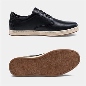 img 3 attached to 👴 Jousen Sneakers Leather Classic: Stylish and Comfortable Footwear for Senior Men