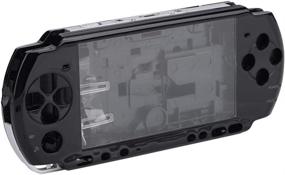 img 4 attached to 🎮 Enhanced PSP 3000 Full Housing Case: Game Console Shell Replacement Parts for PSP 3000 (Black)
