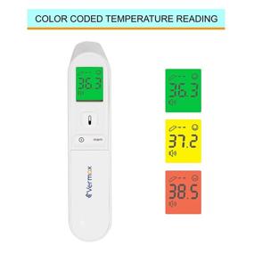 img 1 attached to High Accuracy Non-Contact Infrared Thermometer for Adults, Kids, and 🌡️ Babies - Fast Reading Forehead and Body Temperature Measurement - Licensed Thermometer