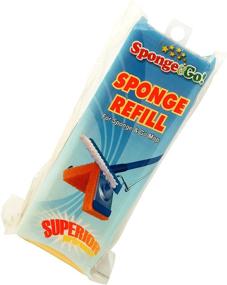 img 1 attached to 🧽 Superior Sponge Mop and Go Refill - Sponge Head