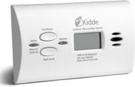 enhanced performance carbon monoxide detector by kidde with battery backup, digital display, led lights, and co alarm logo