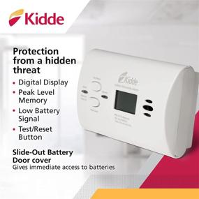 img 3 attached to Enhanced Performance Carbon Monoxide Detector by Kidde with Battery Backup, Digital Display, LED Lights, and CO Alarm