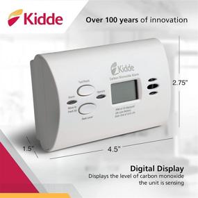 img 2 attached to Enhanced Performance Carbon Monoxide Detector by Kidde with Battery Backup, Digital Display, LED Lights, and CO Alarm
