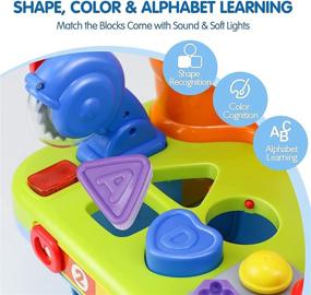 img 1 attached to 🔧 Little Engineer Multifunctional Kids Musical Learning Tool Workbench: A Fun Educational Toy for Teaching Colors, Shapes, Numbers with Lights & Sounds