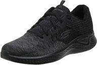 skechers low top trainers black synthetic logo