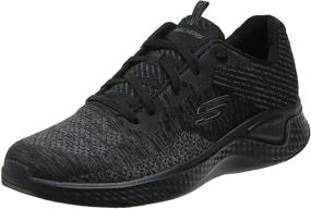 img 4 attached to Skechers Low Top Trainers Black Synthetic