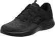 skechers low top trainers black synthetic logo