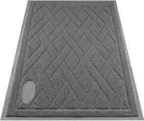 img 4 attached to 🐾 Pawkin Cat Litter Mat: Patented Design with Litter Lock Mesh for Clean and Tidy Floors