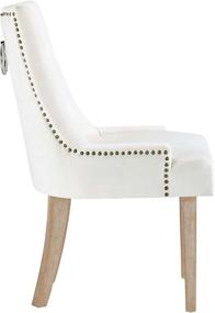 img 2 attached to Stylish Modway Pose Tufted Performance Velvet Dining Chair - Elegant Ivory Design with Nailhead Trim