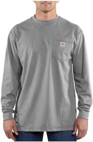 img 1 attached to Carhartt Resistant Cotton T Shirt X Large Men's Clothing for Shirts