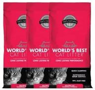 world's best cat litter multiple cat clumping formula (8 lbs), 3 pack: ultimate convenience for multi-cat households logo