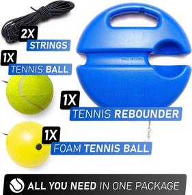 img 3 attached to 🎾 Enhance Your Tennis Skills with the Tennis Rebounder Tennis Trainer Kit - Perfect Tennis Training Equipment for Solo Practice, Beginners, and Kids