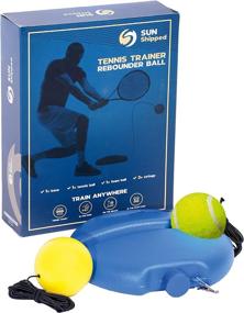 img 4 attached to 🎾 Enhance Your Tennis Skills with the Tennis Rebounder Tennis Trainer Kit - Perfect Tennis Training Equipment for Solo Practice, Beginners, and Kids