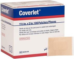 img 1 attached to 🩹 BSN Medical 00330 Coverlet Adhesive Bandages Patch 1 1/2"x2" - Pack of 100: Superior Adhesion and Protection