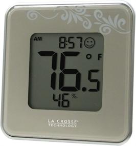 img 2 attached to 🌡️ 302-604S Silver Indoor Digital Thermometer & Hygrometer Station with MIN/MAX Records & Comfort Level icon by La Crosse Technology