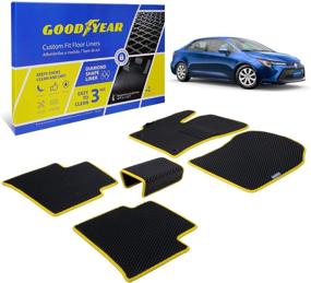 img 4 attached to Goodyear Custom Fit Car Floor Liners For Toyota Corolla 2020-2021