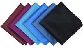 img 1 attached to 🎩 Ultimate Microfiber Pocket Squares: Essential Men's Wedding Handkerchief Accessories