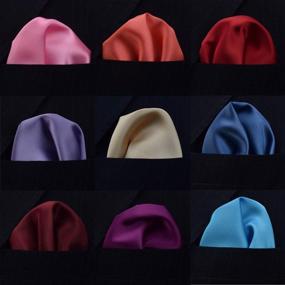 img 3 attached to 🎩 Ultimate Microfiber Pocket Squares: Essential Men's Wedding Handkerchief Accessories