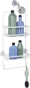 img 4 attached to 🚿 Zenna Home Showerhead Caddy with 2 White Baskets