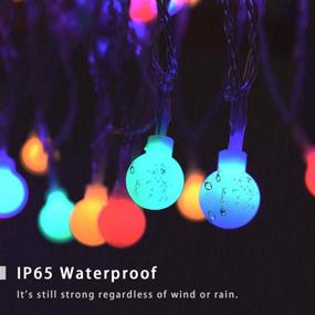 img 2 attached to 🎉 65 ft 200 LED Globe String Lights with Remote and 8 Modes - Waterproof Multi-color Fairy String Lights for Outdoor Decor, Indoor, Garden, Patio, Party, Wedding, Christmas