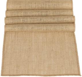 img 4 attached to 🌾 Ling's Moment Jute Farmhouse Table Runner: Rustic Burlap Decor for Winter Weddings, Baby Showers, and Country Kitchen Décor