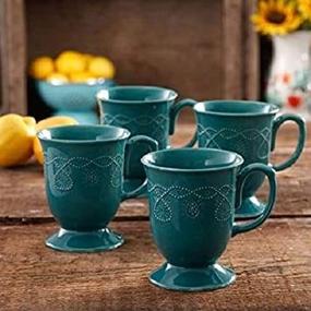 img 2 attached to Rustic Elegance: Pioneer Woman Cowgirl Lace Teal - Discover the Beauty!