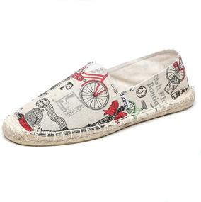 img 4 attached to Altxic Casual Painted Canvas Espadrilles Men's Shoes